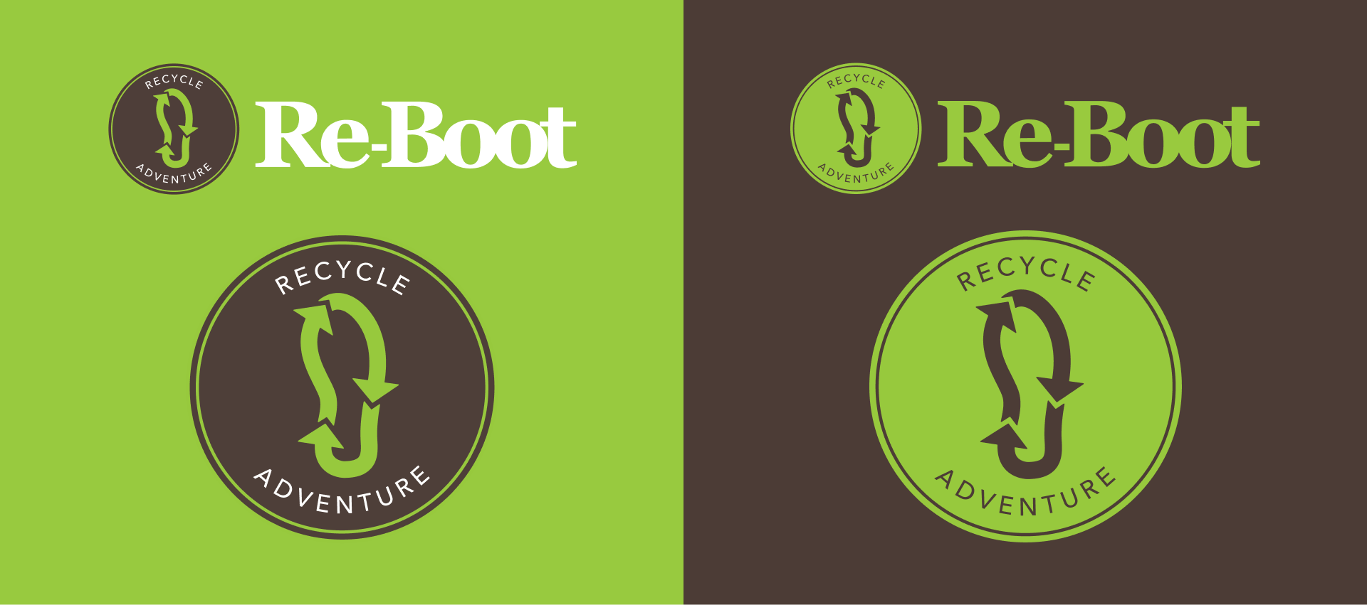 Re-Boot logo examples